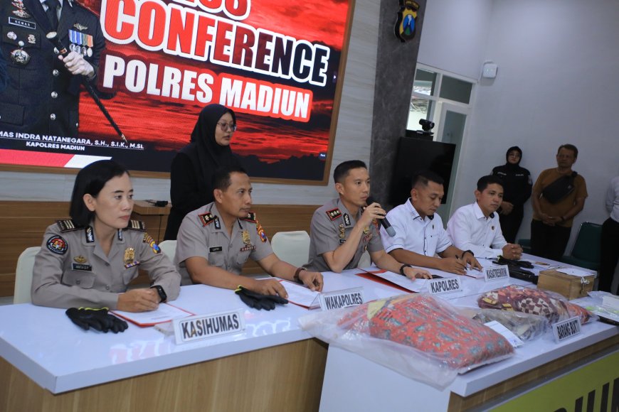 Polres Madiun Ringkus Buron Pembunuhan Pemilik Warung di&nbsp;Saradan