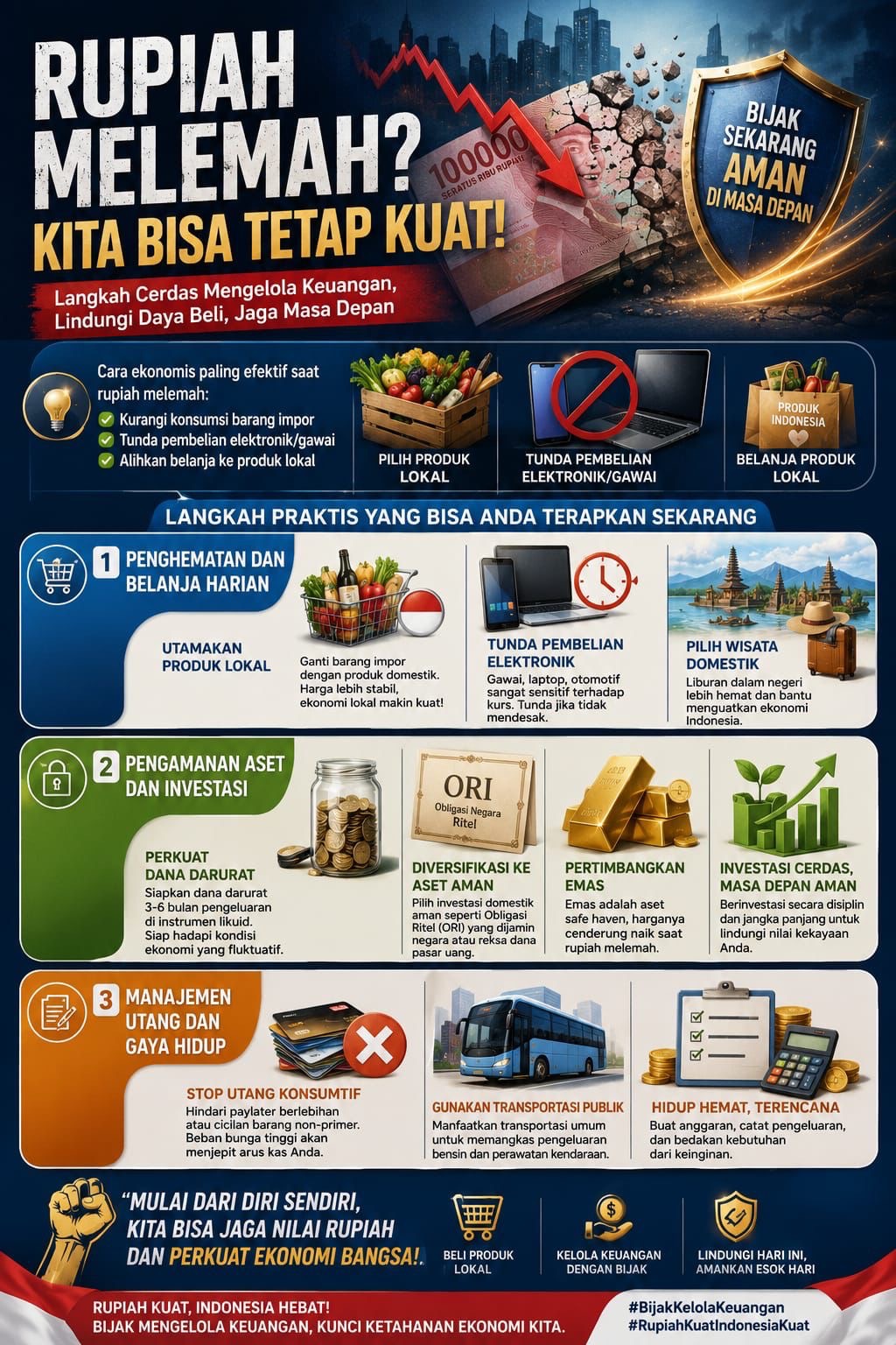 Rupiah Melemah? Tenang Saja, Kita Bisa Tetap&nbsp;Kuat!