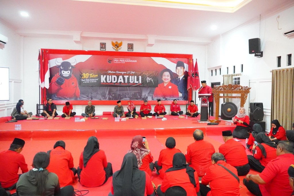 30 Tahun Kudatuli, PDI Perjuangan Kabupaten Kediri Solidkan Barisan Jaga Semangat&nbsp;Demokrasi